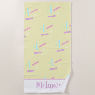Serviette de plage pastel Summer Sprinkles