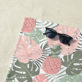 Serviette De Plage Pastel tropical (En situation)