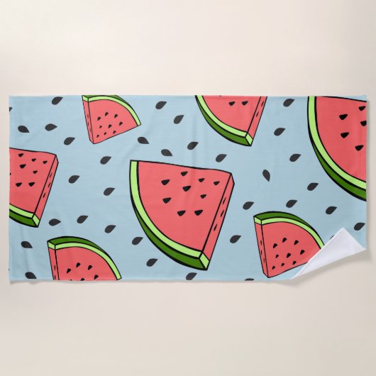 Serviette De Plage Pastèque (Devant)