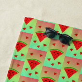 Serviette De Plage pastèque heureuse et bébés (En situation)