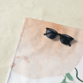 Serviette De Plage Pastèque Rose Verte Fruits Tropicaux Mignons (En situation)