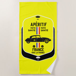 Serviette De Plage Pastis de Marseille France