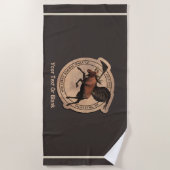 Serviette De Plage Patch Aviation Moose Volant (Devant)