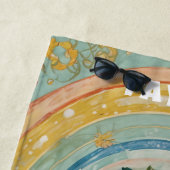 Serviette De Plage Patch de fraise lunaire (En situation)
