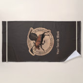 Serviette De Plage Patch Flying Moose Aviation (Devant)