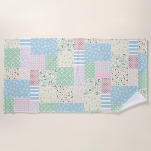 Serviette De Plage Patchwork (Devant)