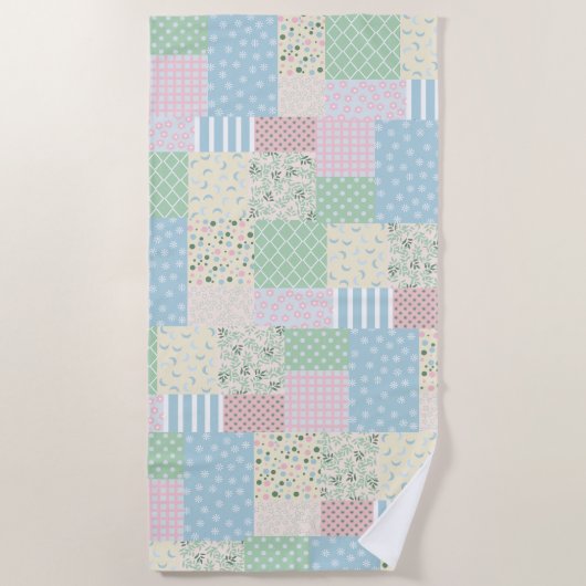Serviette De Plage Patchwork (Devant)