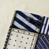 Serviette De Plage Patchwork Denim bleu (En situation)