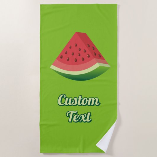 Serviette De Plage Pâte de pastèque (Devant)