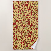 Serviette De Plage Pâtes coudes (Devant)