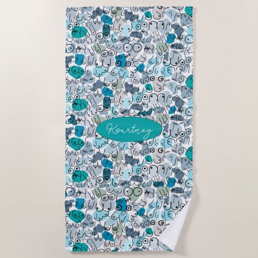 Serviette De Plage pâteux (Devant)