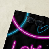 Serviette De Plage Patinage à rouleaux Neon Llow Roll Girl (En situation)