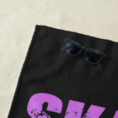 Serviette De Plage Patinage moderne Extreme Skateboard Fun Tropical (En situation)