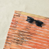 Serviette de plage patinée Reed Blind (En situation)