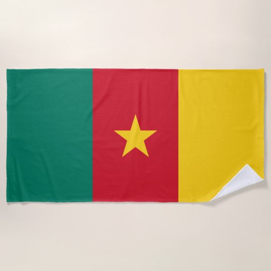 Serviette De Plage Patriotic Cameroon (Devant)