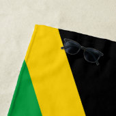 Serviette De Plage Patriotic Flag of Jamaica (En situation)