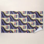 Serviette De Plage Patriotic Semiquincentennial USA 250th July 4th (Devant)