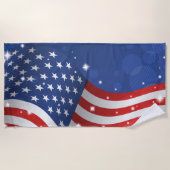 Serviette de plage patriotique (Devant)