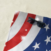 Serviette de plage patriotique (En situation)