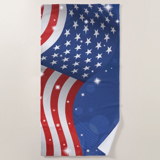 Serviette de plage patriotique (Devant)