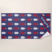 Serviette De Plage Patriotique Ice Pops (Devant)