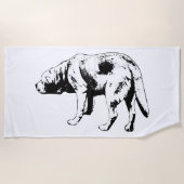 Serviette De Plage Patrouille Côtière, Esprit Calme (Devant)