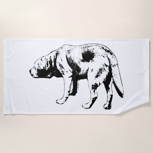 Serviette De Plage Patrouille Côtière, Esprit Calme (Devant)