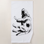 Serviette De Plage Patrouille Côtière, Esprit Calme (Devant)