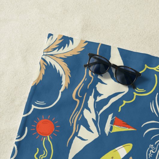 Serviette De Plage Patters tropicaux (En situation)