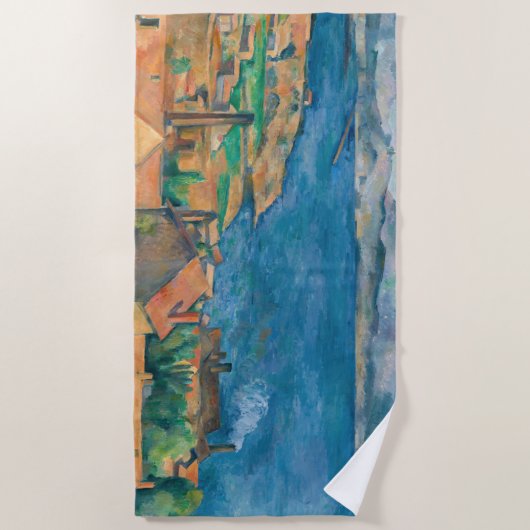 Serviette De Plage Paul Cezanne - Baie de Marseille, vue d'Estaque (Devant)