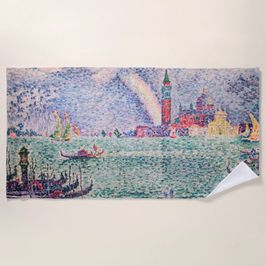 Serviette De Plage Paul Signac - Arc-en-ciel, Venise (Devant)