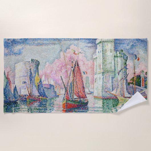 Serviette De Plage Paul Signac - Entrée du port de La Rochelle (Devant)
