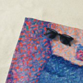 Serviette De Plage Paul Signac - Fontaine des Lices, Saint-Tropez (En situation)