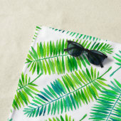Serviette De Plage Paume d'eau feuille motif (En situation)
