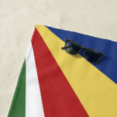Serviette De Plage pavillon des Seychelles (En situation)