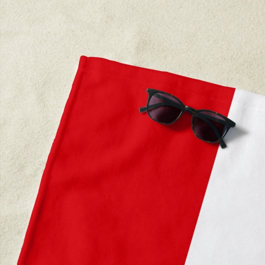 Serviette De Plage Pavillon Gibraltar (En situation)