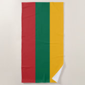 Serviette De Plage pavillon lituanien (Devant)