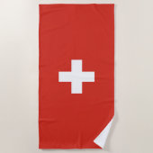 Serviette De Plage pavillon suisse (Devant)