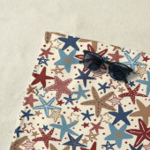 Serviette De Plage Pavoisé d'étoiles (En situation)