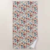 Serviette De Plage Pavoisé d'étoiles (Devant)