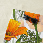 Serviette De Plage Pavot de Californie (En situation)