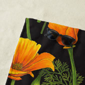 Serviette De Plage Pavot de Californie (En situation)