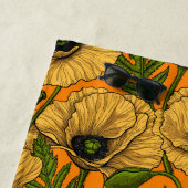 Serviette De Plage Pavot jaune (En situation)