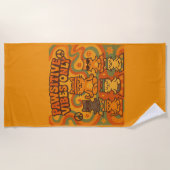 Serviette De Plage Pawsitive Vibes Only (Devant)