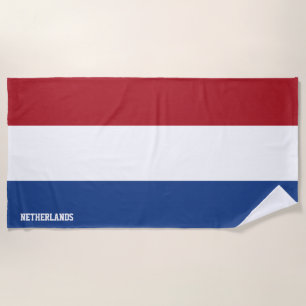 Serviette De Plage Pays-Bas Drapeau splendide patriotique