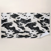 Serviette De Plage Pays de vaches d'élevage occidental (Devant)