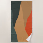 Serviette De Plage Paysage Abstrait (Devant)