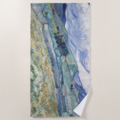 Serviette De Plage Paysage Derrière Saint-Paul Vincent van Gogh (Devant)