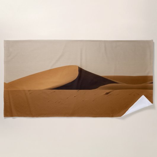 Serviette De Plage Paysage désertique de dunes de sable (Devant)