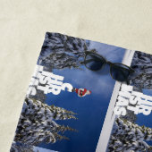 Serviette De Plage Paysage d'hiver de Noël (En situation)